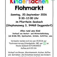 Kindersachenflohmarkt im Kindergarten Seebach